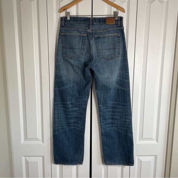 Rare Vintage Cremieux Jeans Men’s 32x32 Blue Denim Relaxed Baggy Whiskering - Picture 7 of 16